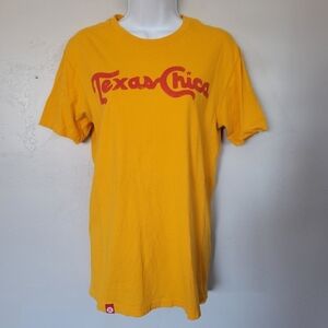 Tumbleweed Texstyles Women's Small Golden Yellow Short Sleeve Tee Texas Chica